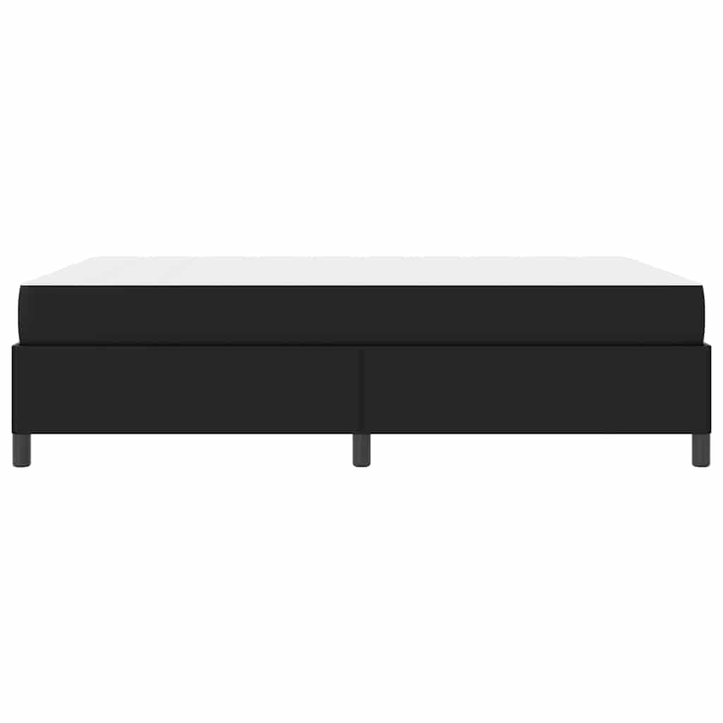 vidaXL Σκελετός Κρεβατιού με στρώμα Μαύρο 160 x 200 cm ύφασμα