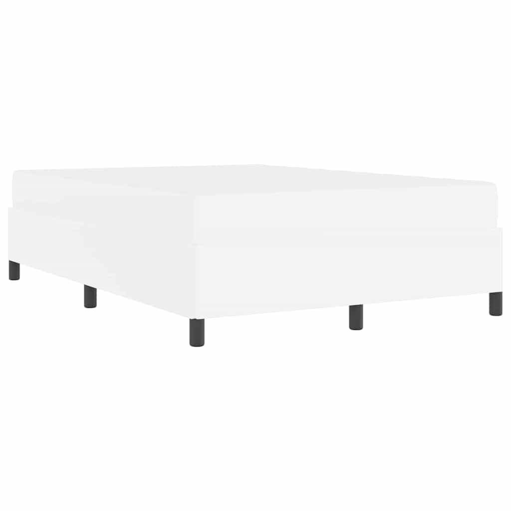 vidaXL Σκελετός Κρεβατιού με στρώμα Λευκό 160 x 200 cm ύφασμα