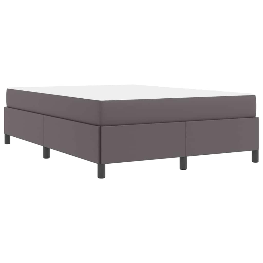 vidaXL Σκελετός Κρεβατιού με στρώμα Γκρι 160 x 200 cm ύφασμα