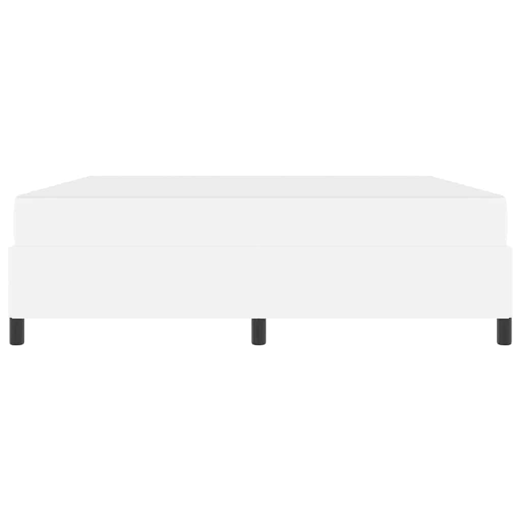 vidaXL Σκελετός Κρεβατιού με στρώμα Λευκό 180 x 200 cm ύφασμα