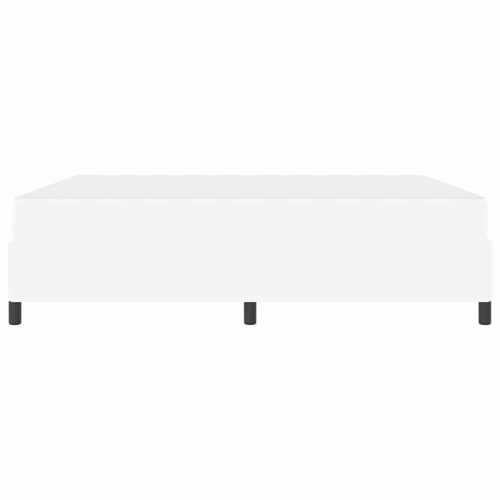 vidaXL Σκελετός Κρεβατιού με στρώμα Λευκό 180 x 200 cm ύφασμα