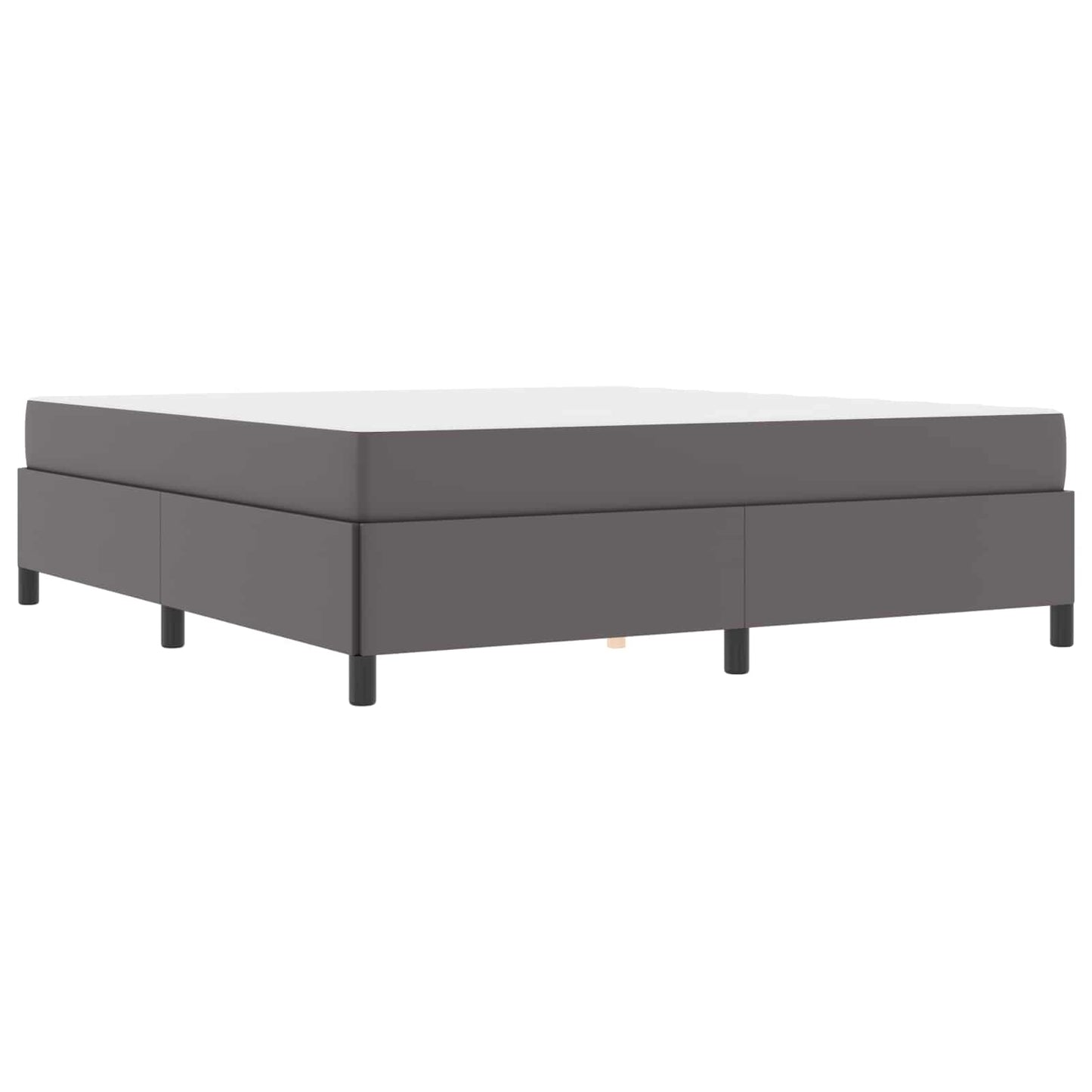 vidaXL Σκελετός Κρεβατιού με στρώμα Γκρι 180 x 200 cm ύφασμα
