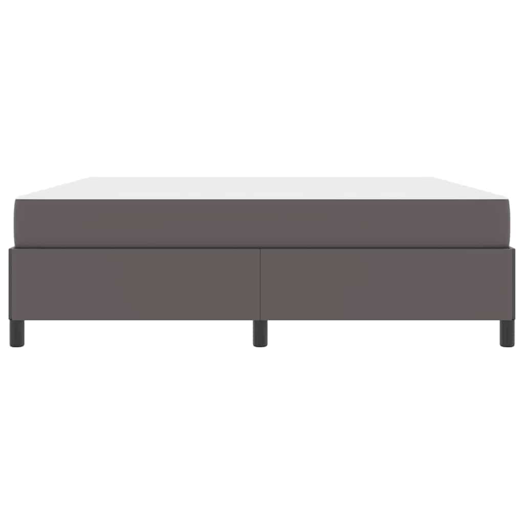 vidaXL Σκελετός Κρεβατιού με στρώμα Γκρι 180 x 200 cm ύφασμα