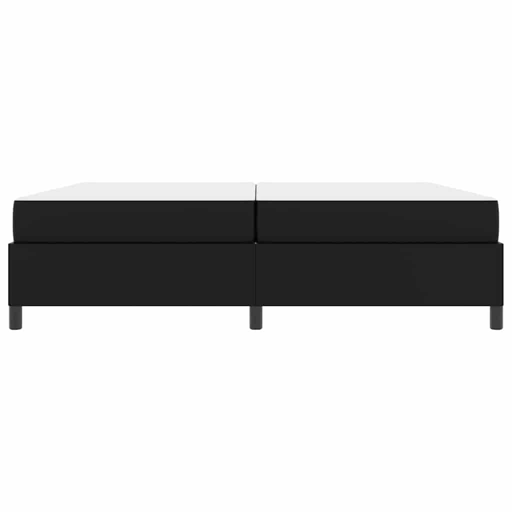 vidaXL Σκελετός Κρεβατιού με στρώμα Μαύρο 200 x 200 cm ύφασμα