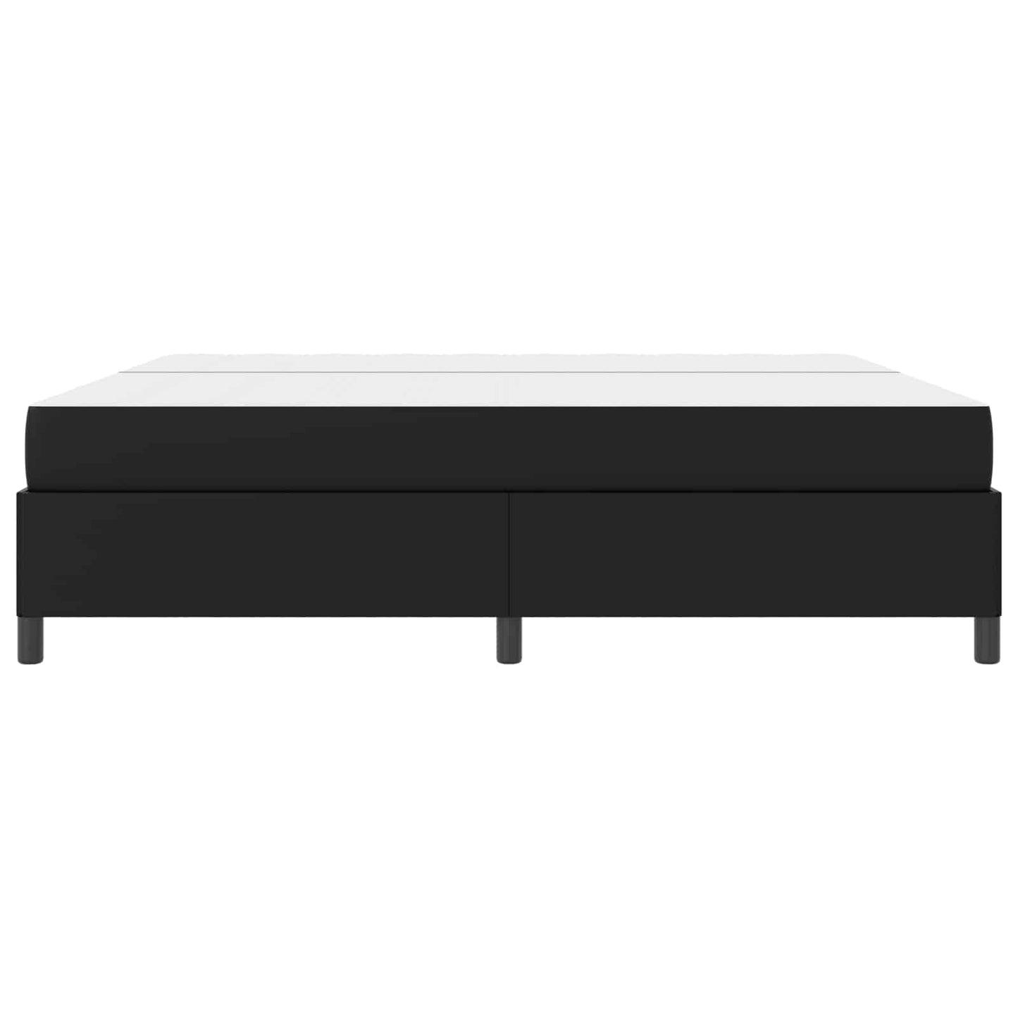 vidaXL Σκελετός Κρεβατιού με στρώμα Μαύρο 200 x 200 cm ύφασμα