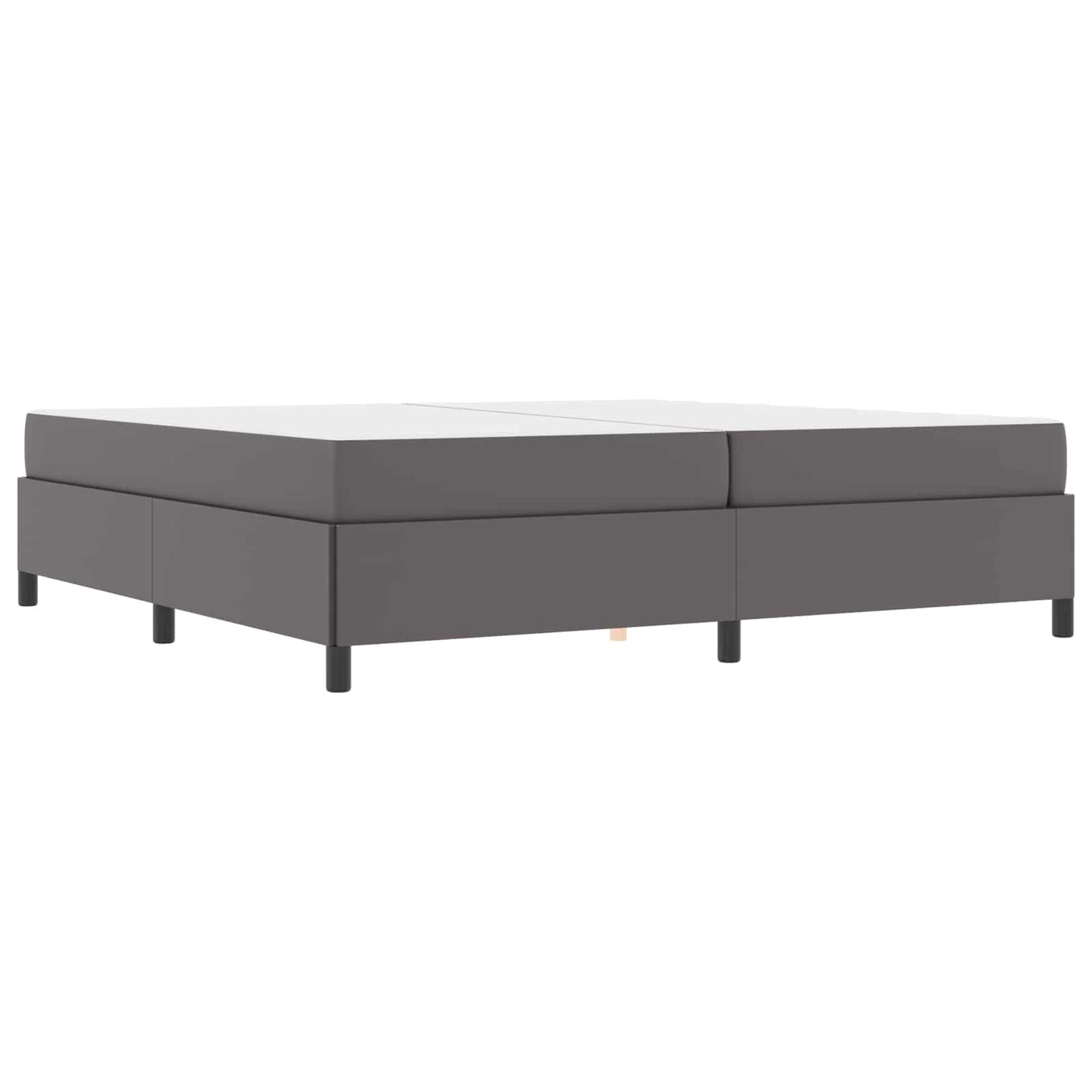 vidaXL Σκελετός Κρεβατιού με στρώμα Γκρι 200 x 200 cm ύφασμα