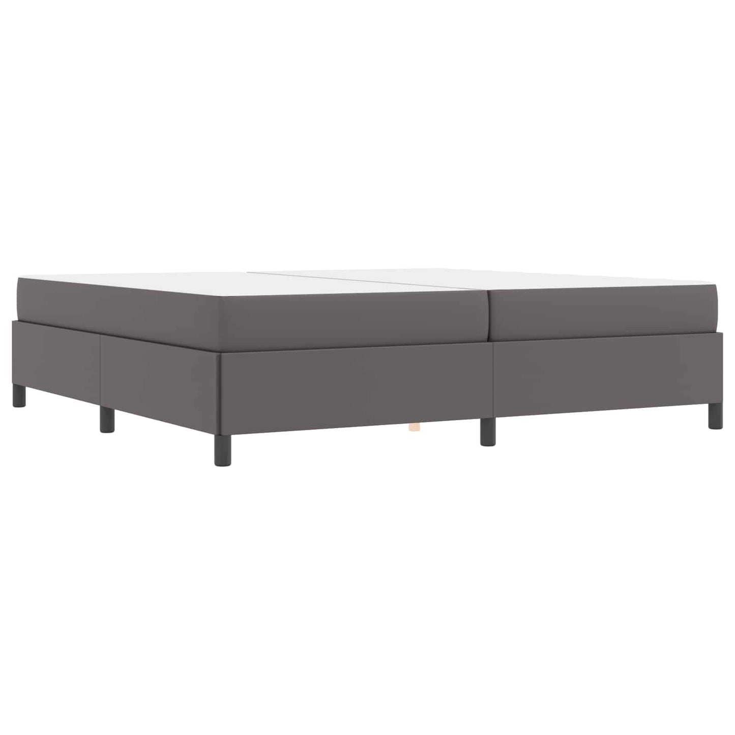 vidaXL Σκελετός Κρεβατιού με στρώμα Γκρι 200 x 200 cm ύφασμα