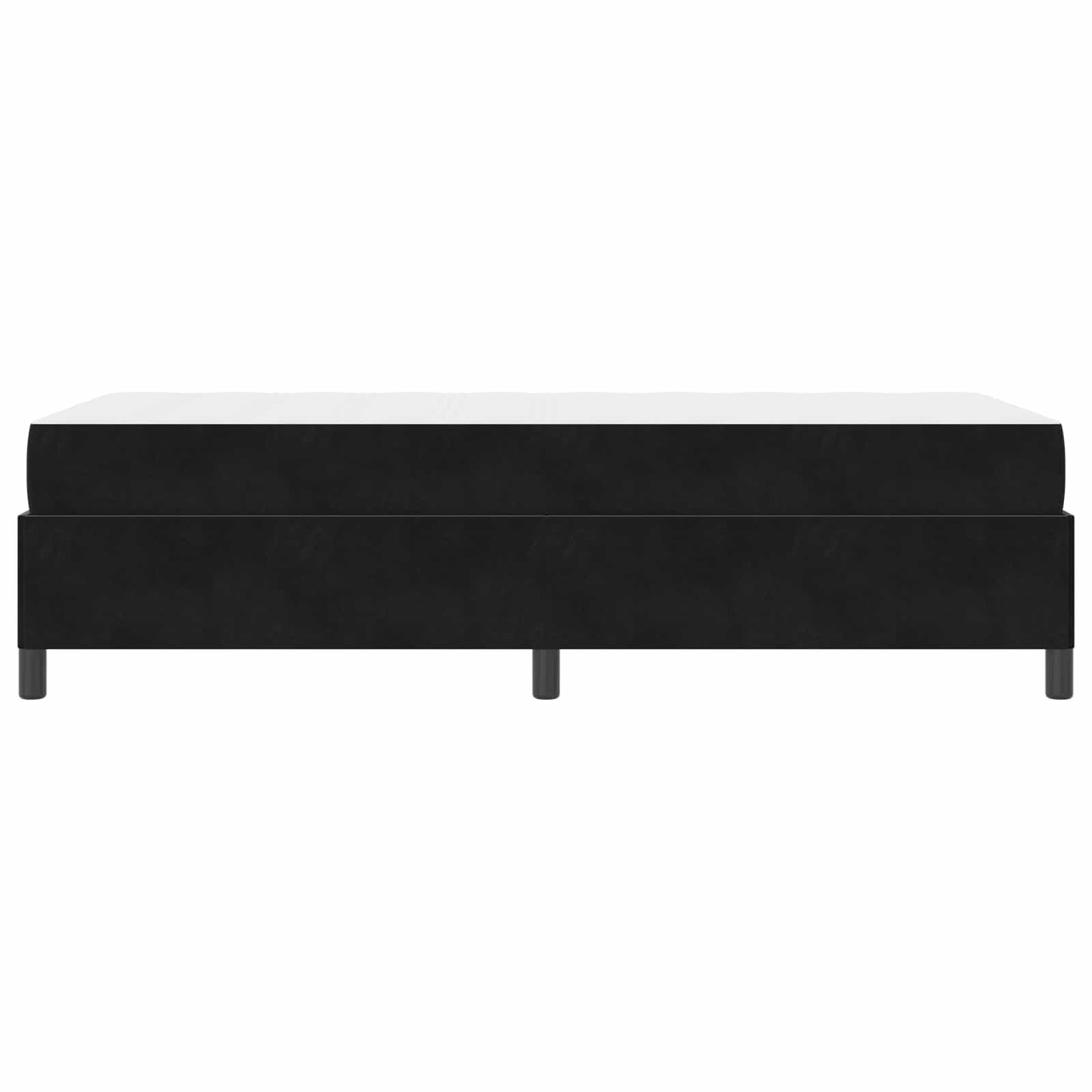vidaXL Σκελετός Κρεβατιού με στρώμα Μαύρο 80 x 200 cm ύφασμα