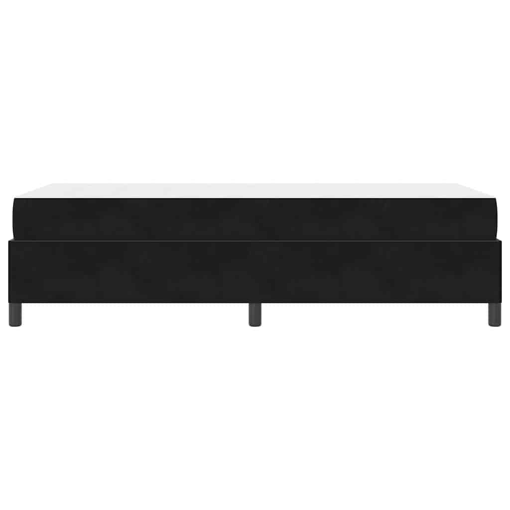 vidaXL Σκελετός Κρεβατιού με στρώμα Μαύρο 90 x 190 cm ύφασμα