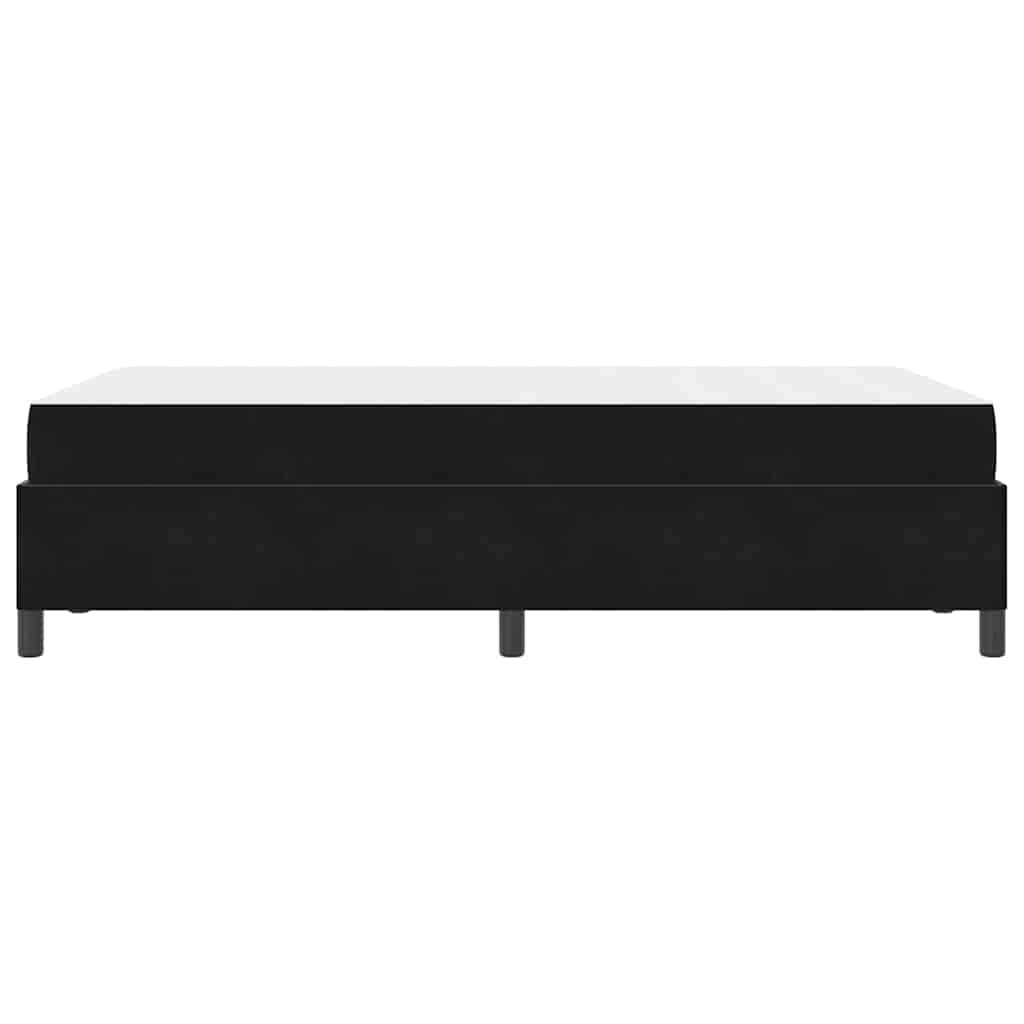vidaXL Σκελετός Κρεβατιού με στρώμα Μαύρο 120 x 190 cm ύφασμα