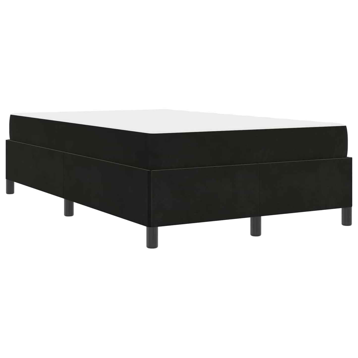 vidaXL Σκελετός Κρεβατιού με στρώμα Μαύρο 120 x 200 cm ύφασμα