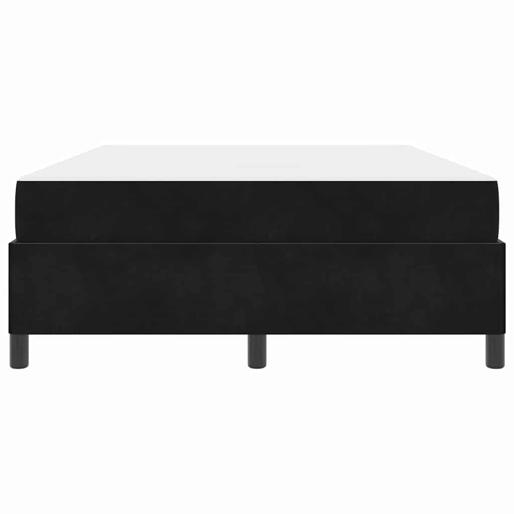 vidaXL Σκελετός Κρεβατιού με στρώμα Μαύρο 140 x 200 cm ύφασμα