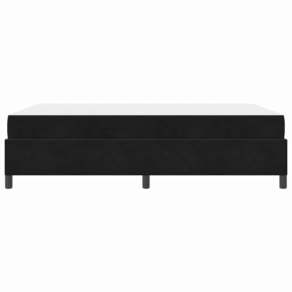 vidaXL Σκελετός Κρεβατιού με στρώμα Μαύρο 160 x 200 cm ύφασμα