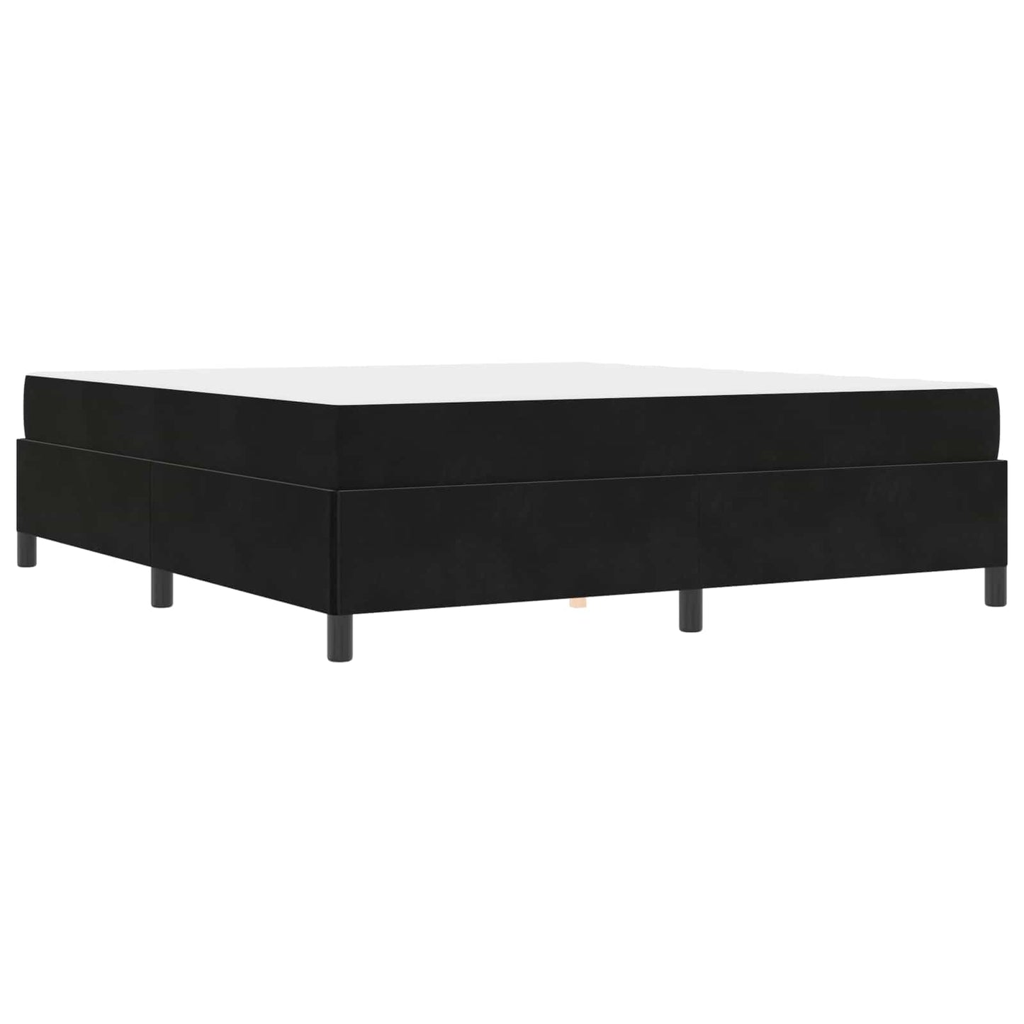 vidaXL Σκελετός Κρεβατιού με στρώμα Μαύρο 180 x 200 cm ύφασμα