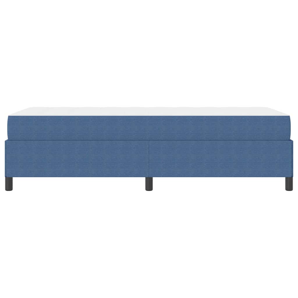 vidaXL Σκελετός Κρεβατιού με στρώμα Μπλε 90 x 200 cm ύφασμα