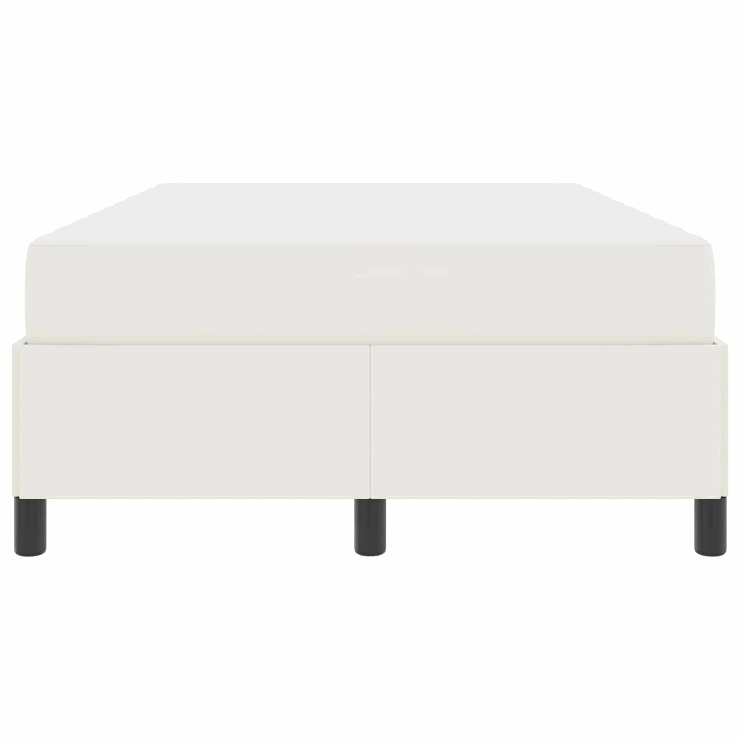 vidaXL Σκελετός Κρεβατιού με στρώμα Κρεμ 120 x 200 cm ύφασμα