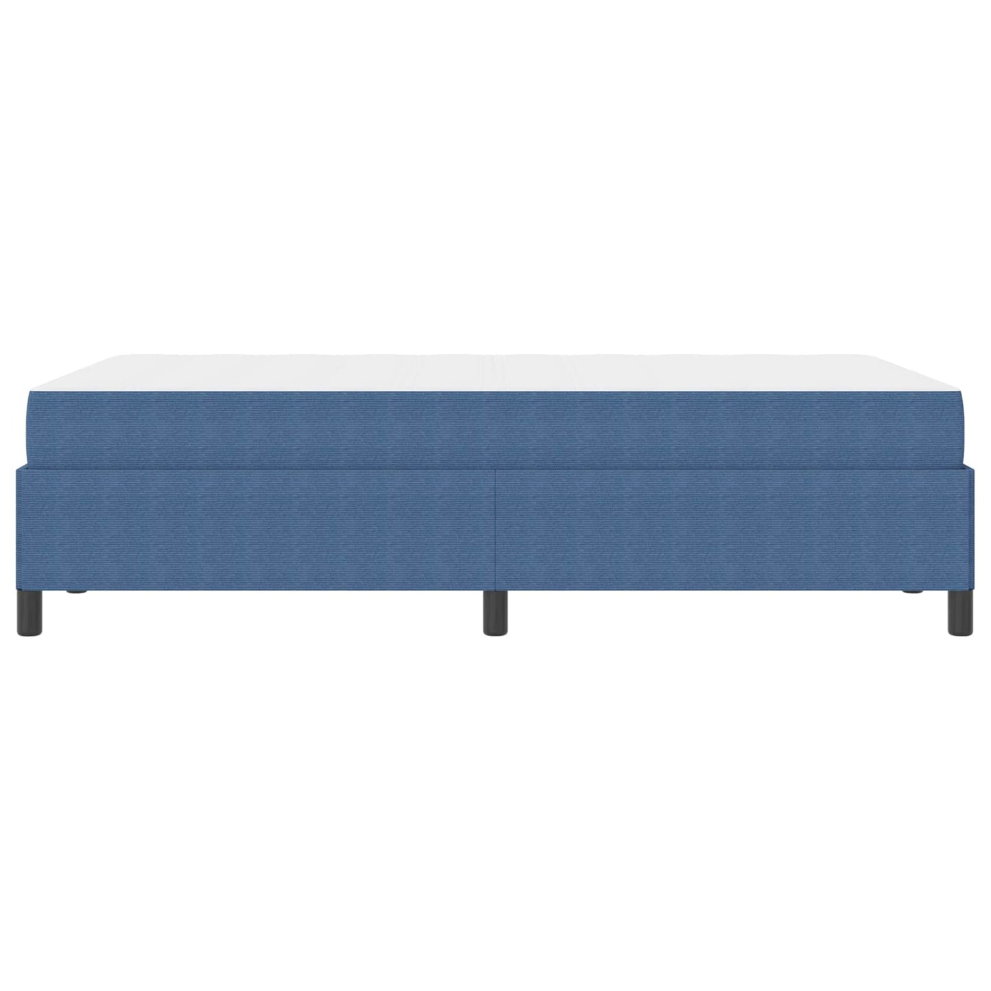 vidaXL Σκελετός Κρεβατιού με στρώμα Μπλε 120 x 200 cm ύφασμα