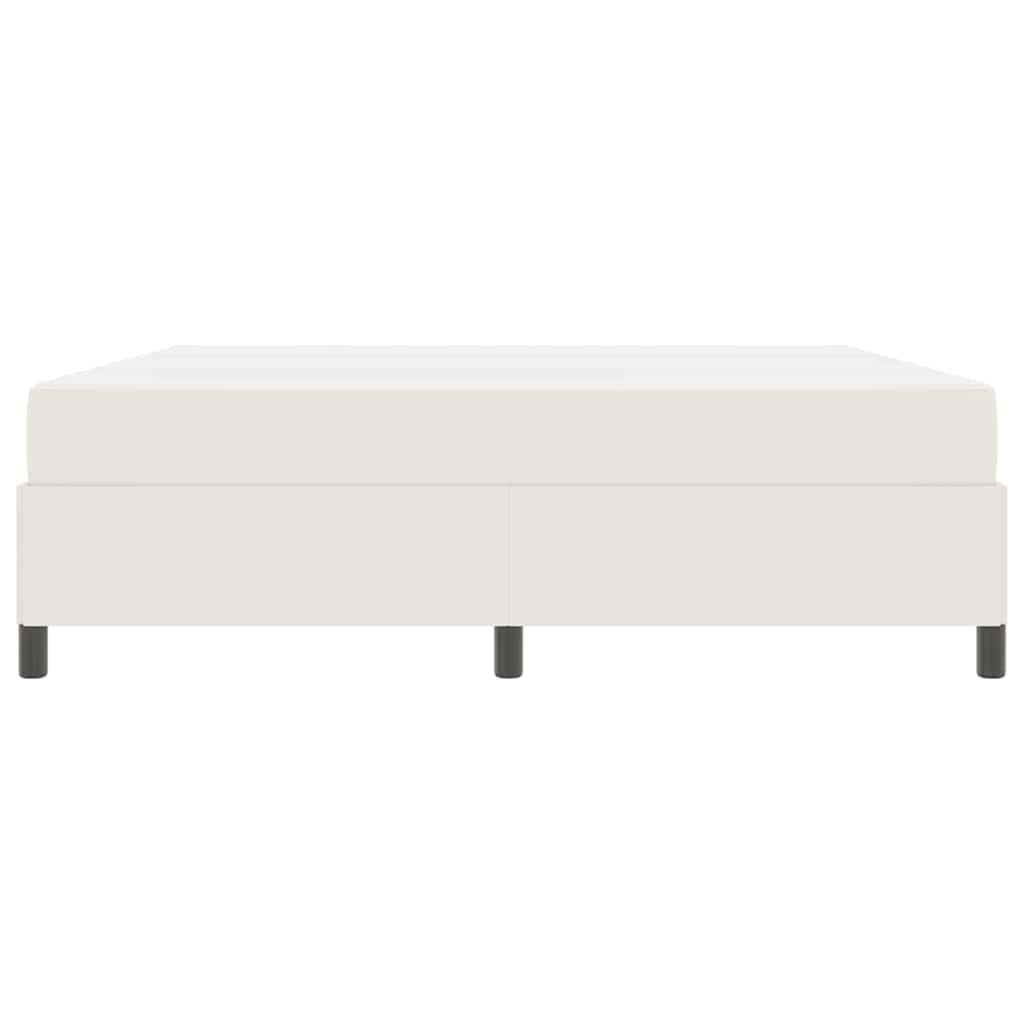 vidaXL Σκελετός Κρεβατιού με στρώμα Κρεμ 180 x 200 cm ύφασμα