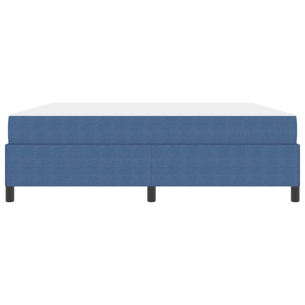 vidaXL Σκελετός Κρεβατιού με στρώμα Μπλε 180 x 200 cm ύφασμα