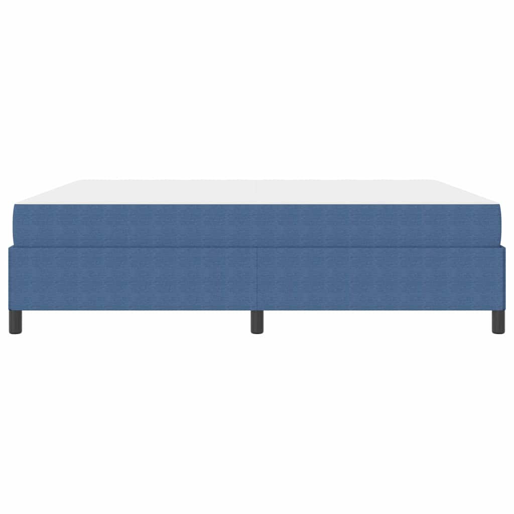 vidaXL Σκελετός Κρεβατιού με στρώμα Μπλε 180 x 200 cm ύφασμα