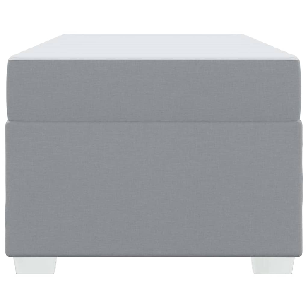 vidaXL Σκελετός Κρεβατιού Ανοιχτό γκρι 80 x 200 cm ύφασμα