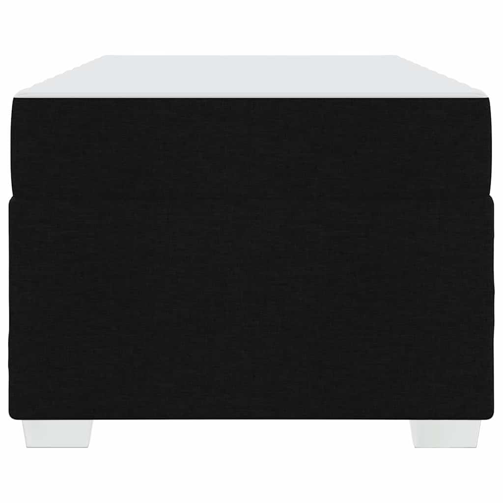 vidaXL Σκελετός Κρεβατιού με στρώμα Μαύρο 80 x 200 cm ύφασμα