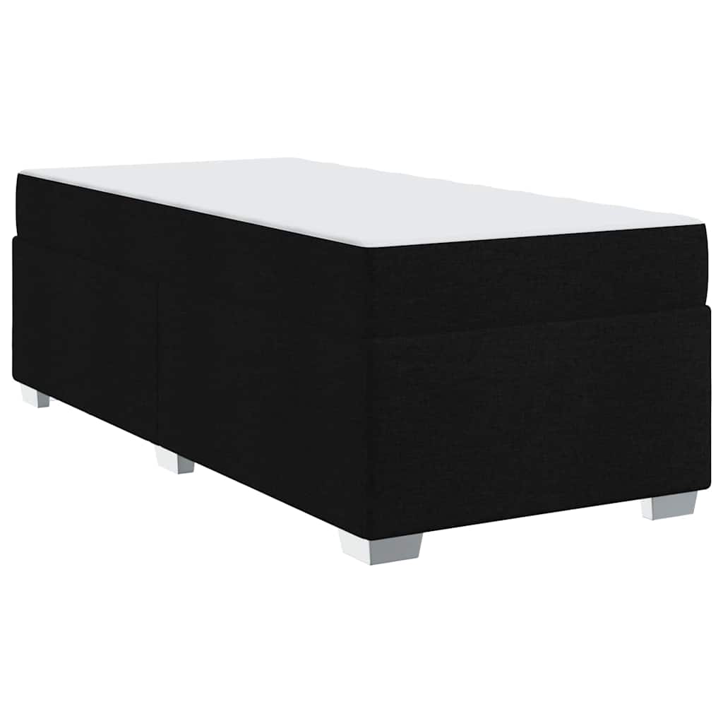 vidaXL Σκελετός Κρεβατιού Μαύρο 90 x 200 cm ύφασμα
