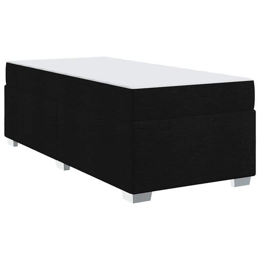 vidaXL Σκελετός Κρεβατιού Μαύρο 90 x 200 cm ύφασμα