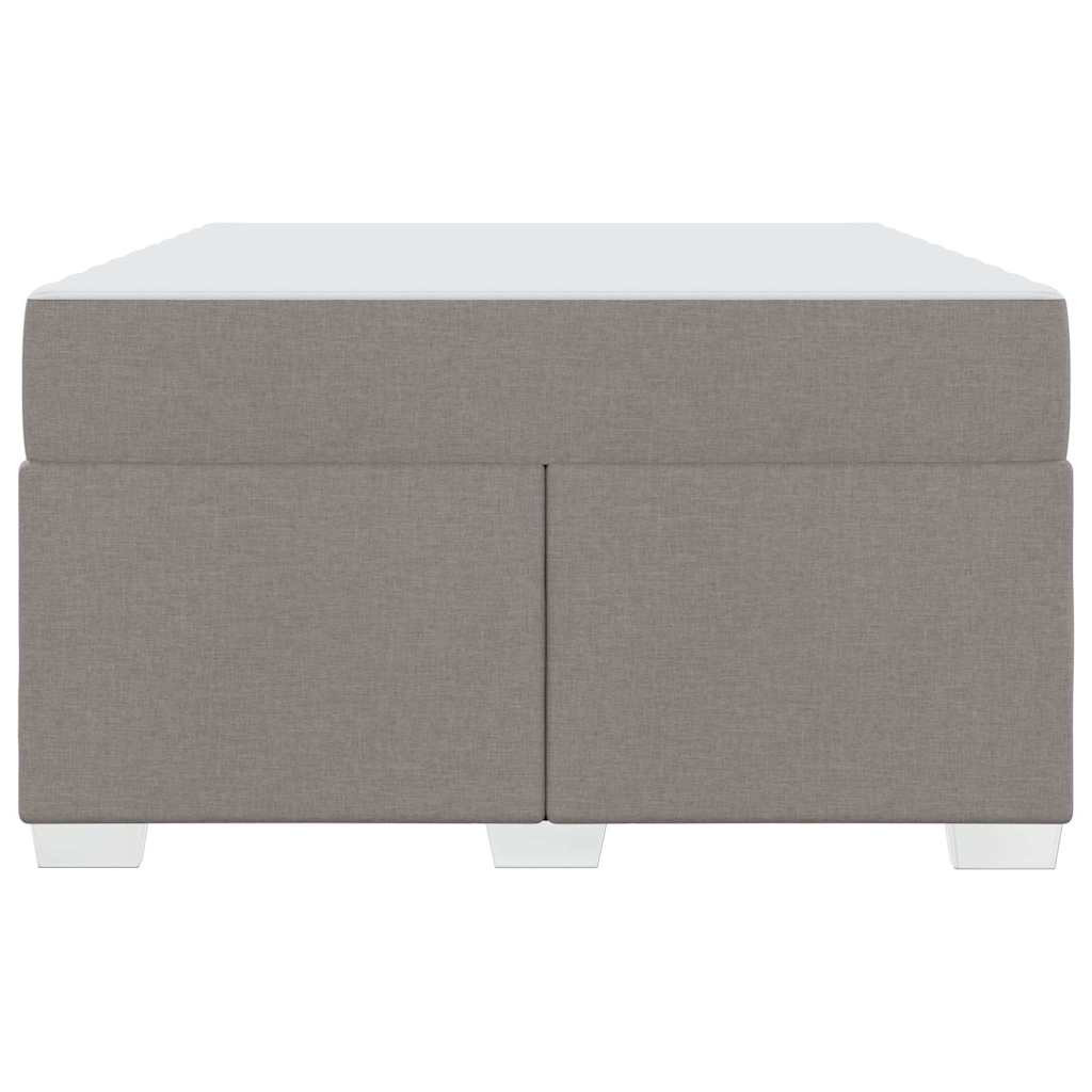 vidaXL Σκελετός Κρεβατιού με στρώμα Taupe 120 x 190 cm ύφασμα
