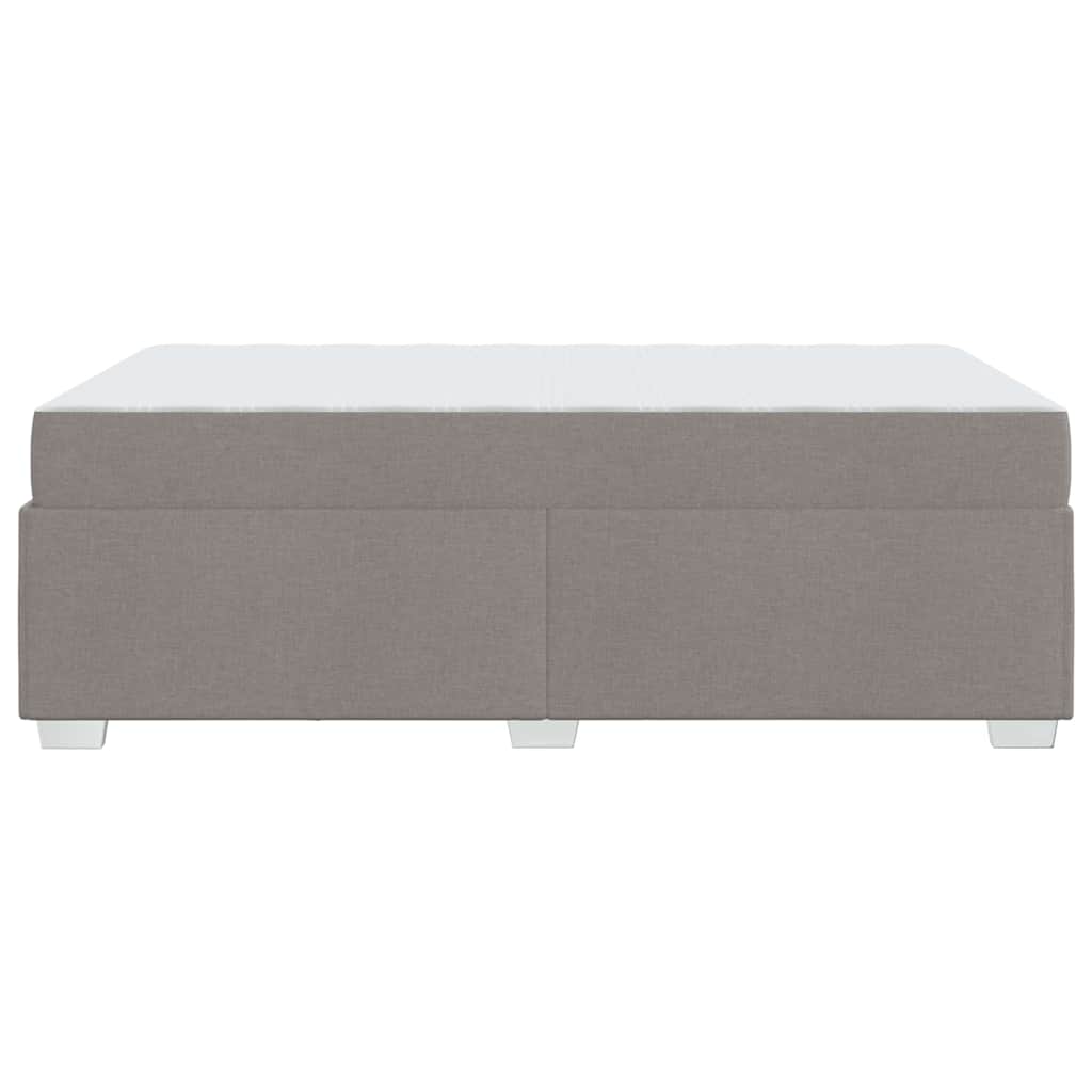 vidaXL Σκελετός Κρεβατιού με στρώμα Taupe 120 x 190 cm ύφασμα