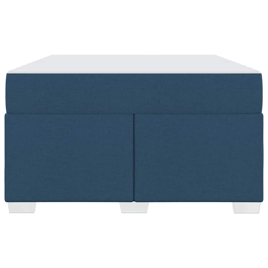 vidaXL Σκελετός Κρεβατιού με στρώμα Μπλε 120 x 190 cm ύφασμα