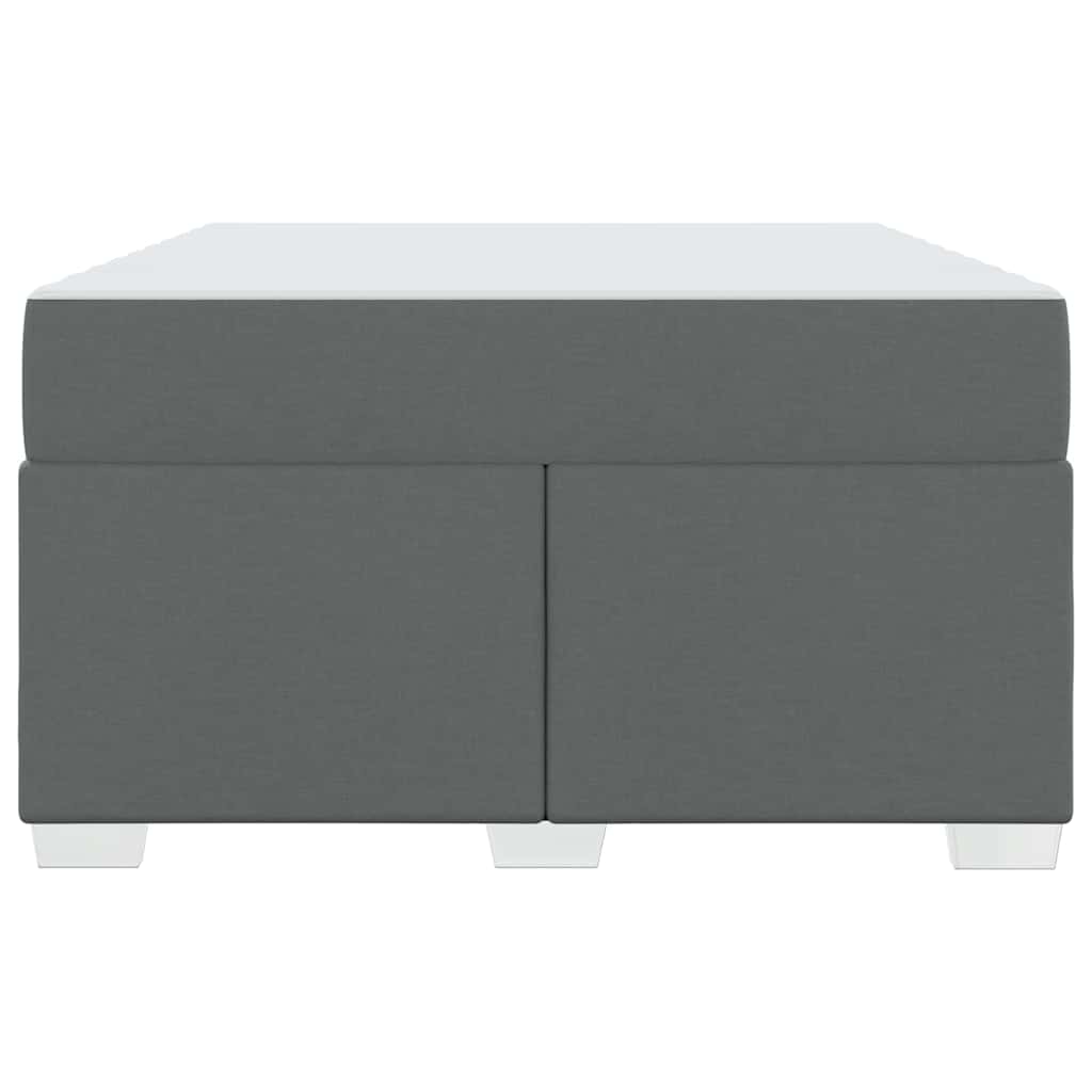 vidaXL Σκελετός Κρεβατιού Σκούρο γκρι 120 x 200 cm ύφασμα