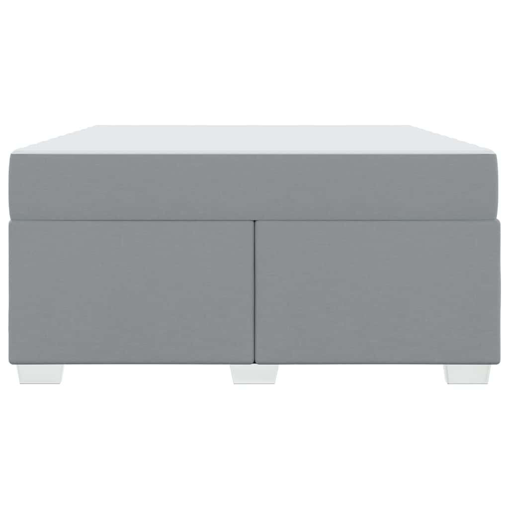 vidaXL Σκελετός Κρεβατιού Ανοιχτό γκρι 140 x 200 cm ύφασμα