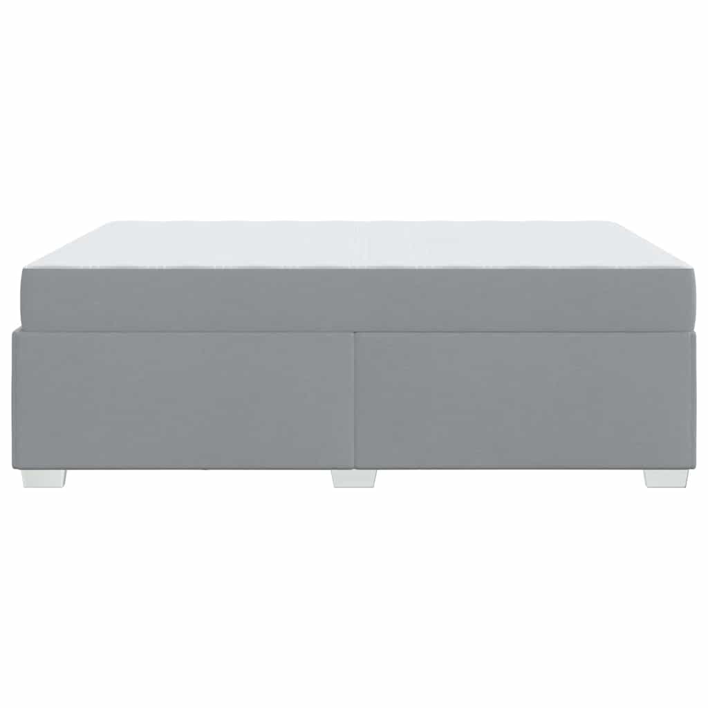vidaXL Σκελετός Κρεβατιού Ανοιχτό γκρι 140 x 200 cm ύφασμα