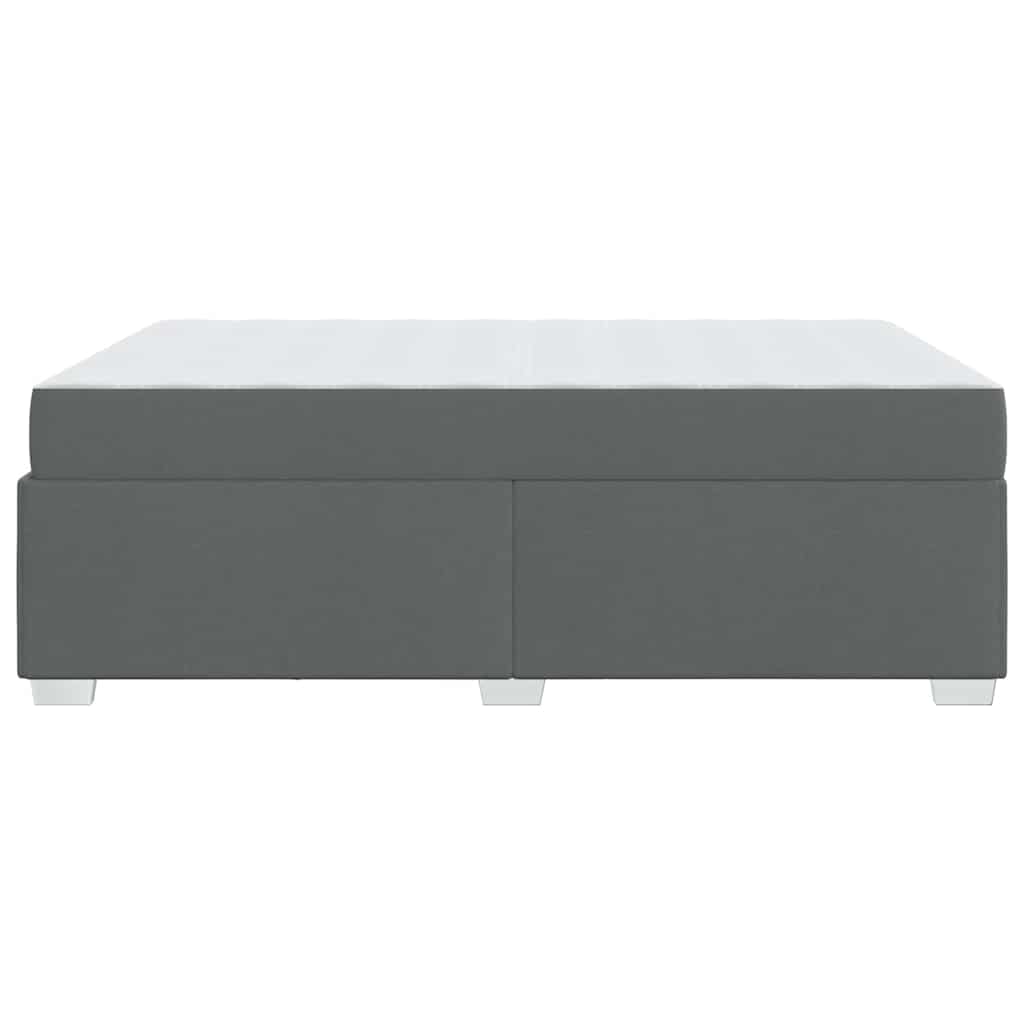 vidaXL Σκελετός Κρεβατιού Σκούρο γκρι 140 x 200 cm ύφασμα