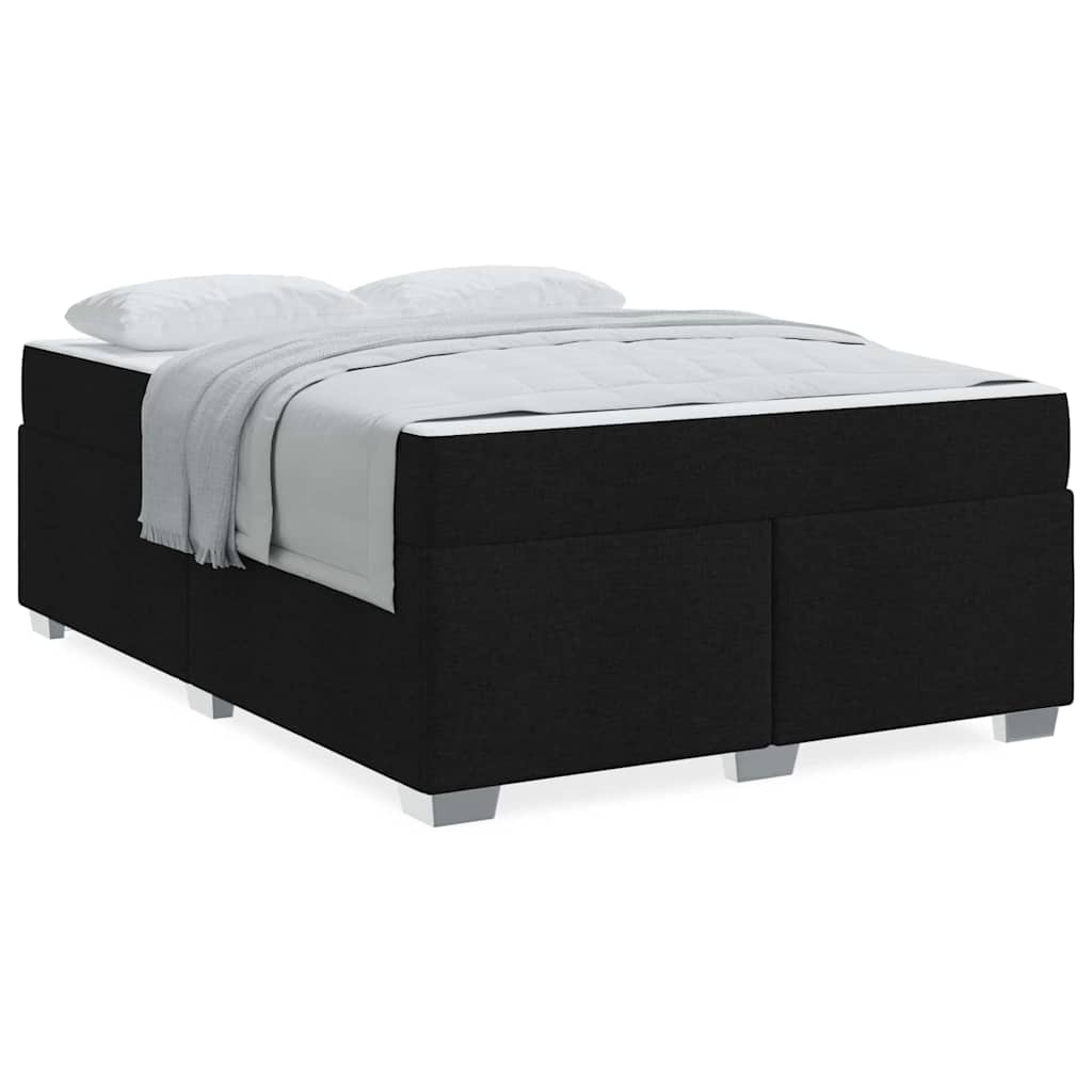 vidaXL Σκελετός Κρεβατιού Μαύρο 140 x 200 cm ύφασμα