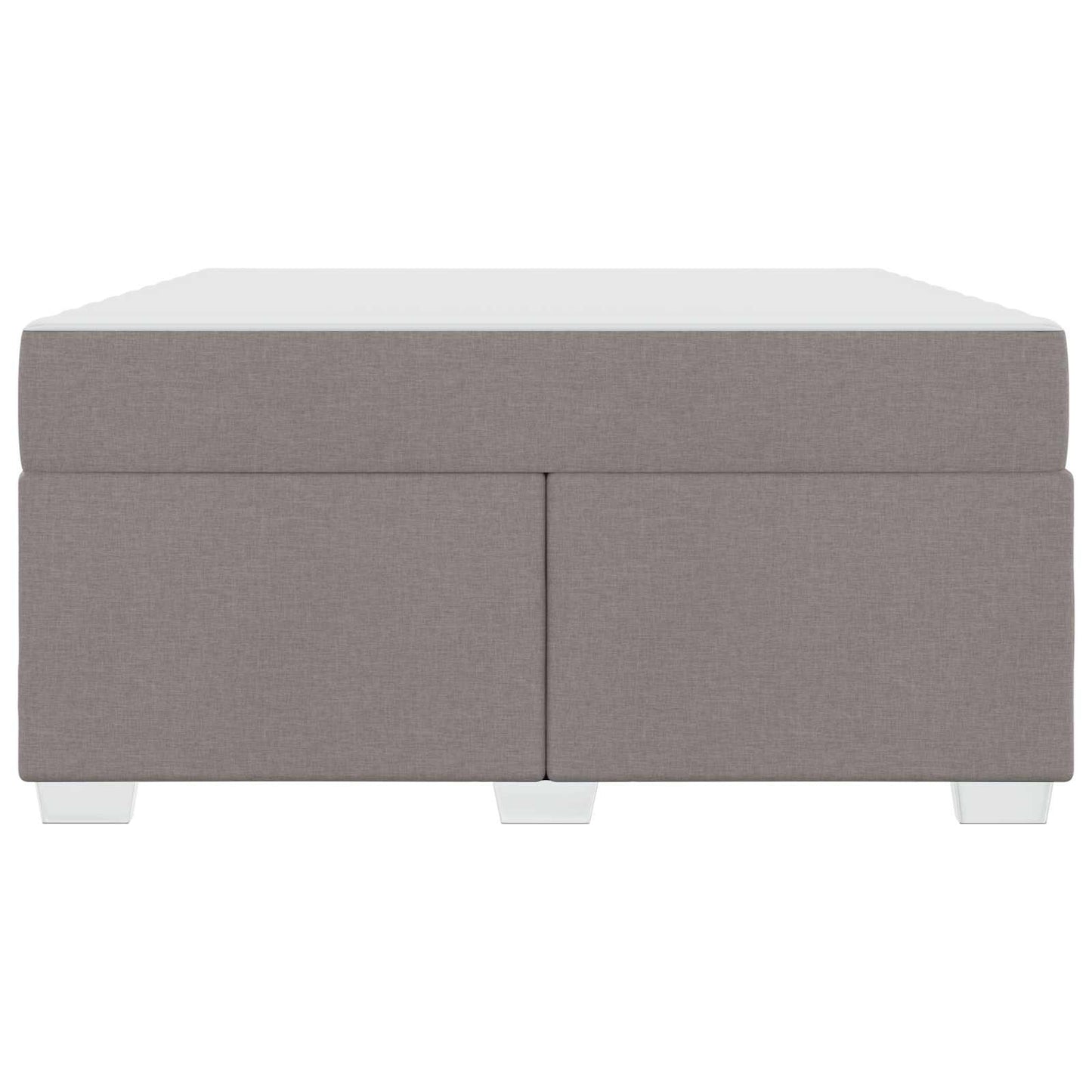 vidaXL Σκελετός Κρεβατιού με στρώμα Taupe 140 x 200 cm ύφασμα