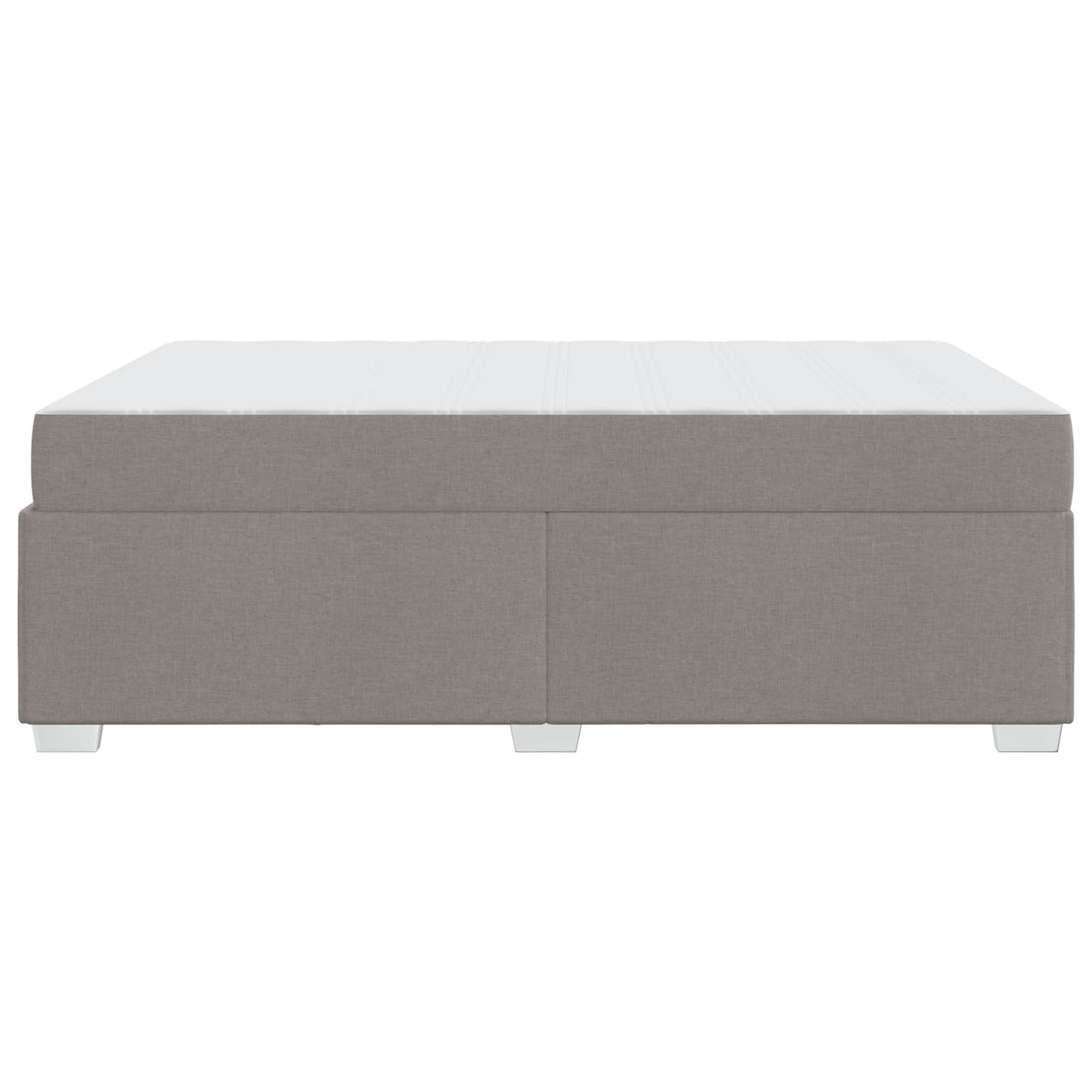 vidaXL Σκελετός Κρεβατιού με στρώμα Taupe 140 x 200 cm ύφασμα