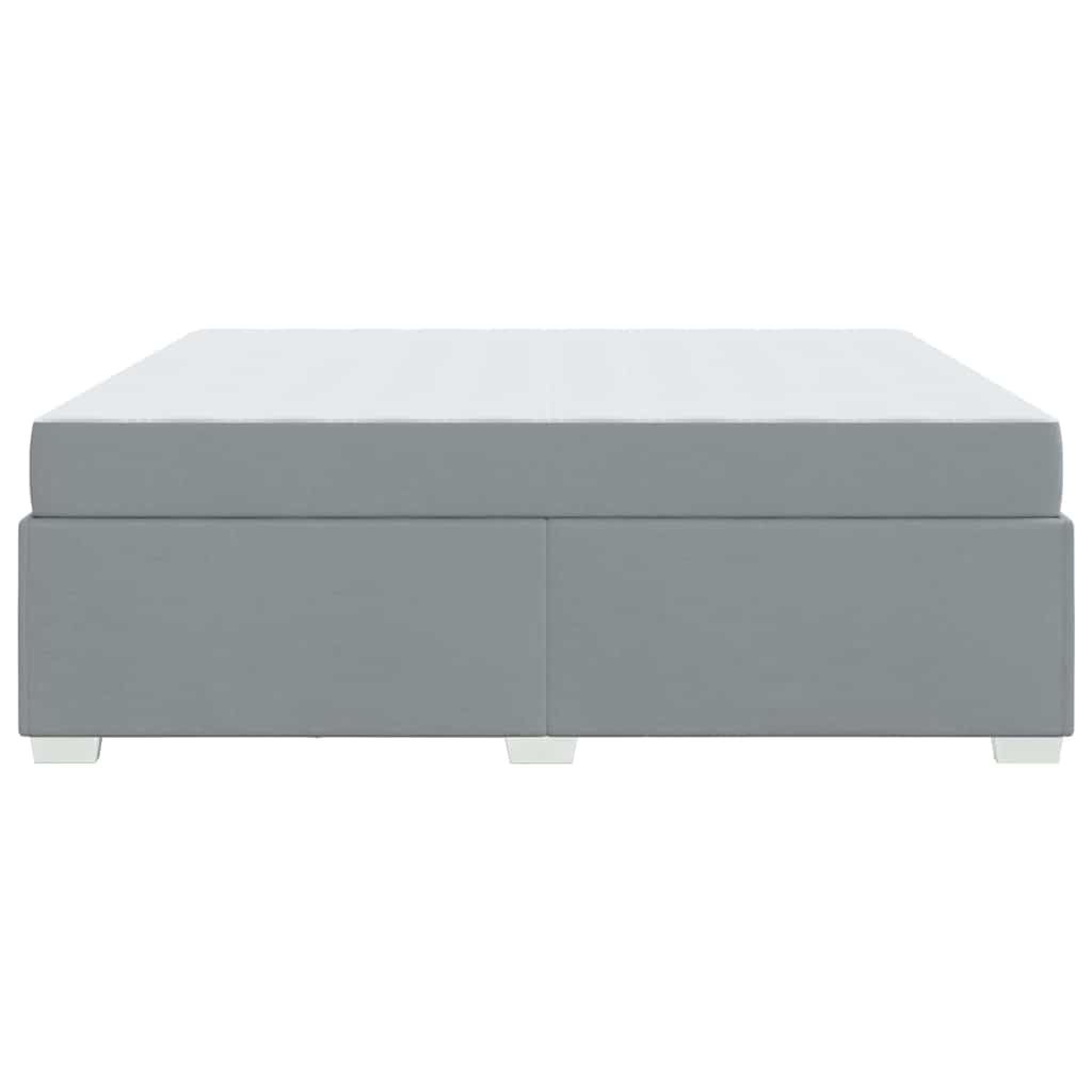 vidaXL Σκελετός Κρεβατιού Ανοιχτό γκρι 180 x 200 cm ύφασμα