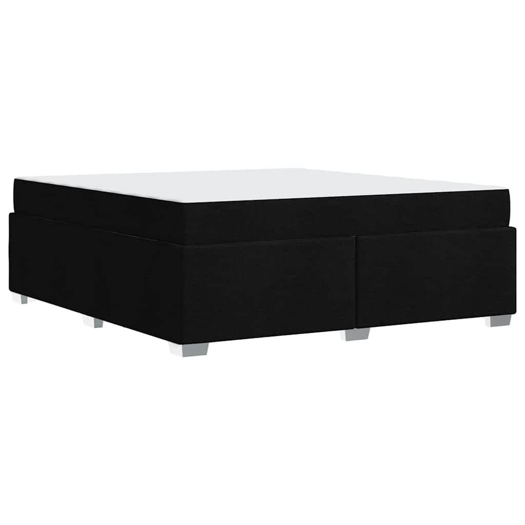 vidaXL Σκελετός Κρεβατιού με στρώμα Μαύρο 180 x 200 cm ύφασμα