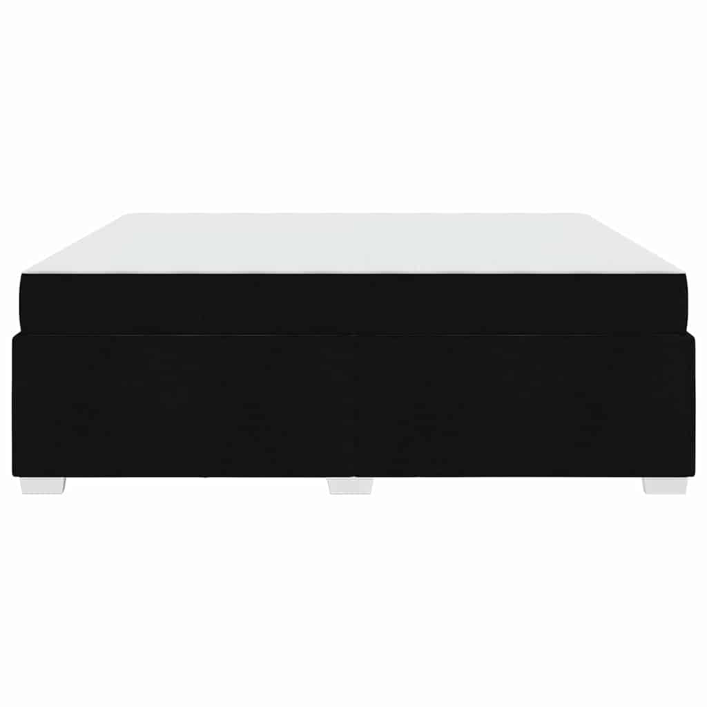 vidaXL Σκελετός Κρεβατιού με στρώμα Μαύρο 180 x 200 cm ύφασμα