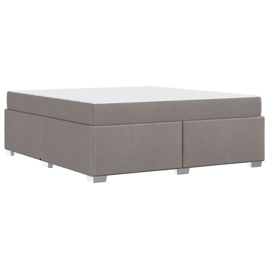 vidaXL Σκελετός Κρεβατιού με στρώμα Taupe 180 x 200 cm ύφασμα