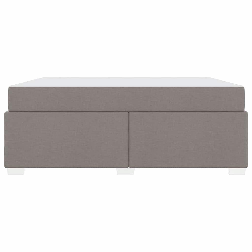 vidaXL Σκελετός Κρεβατιού με στρώμα Taupe 180 x 200 cm ύφασμα