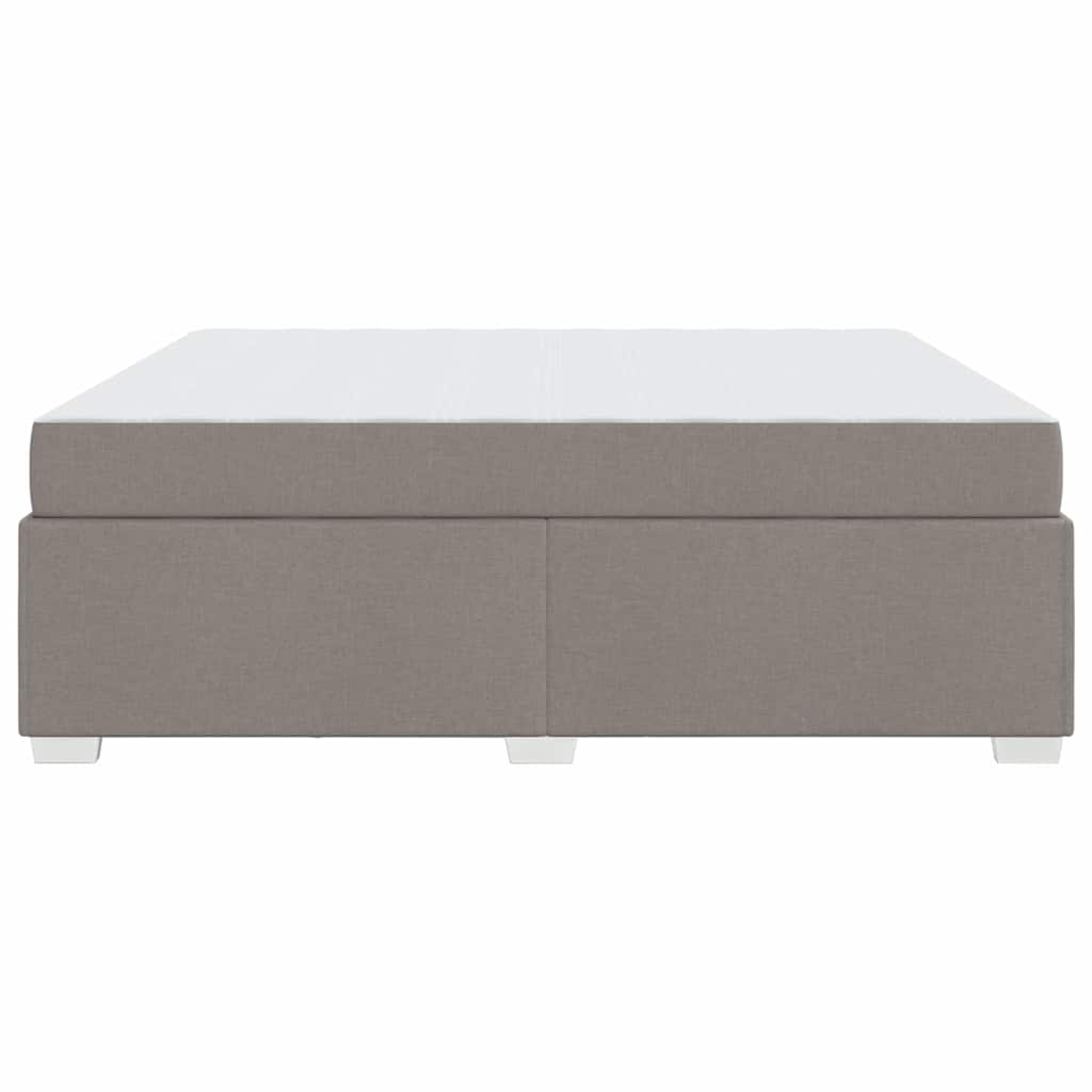 vidaXL Σκελετός Κρεβατιού με στρώμα Taupe 180 x 200 cm ύφασμα