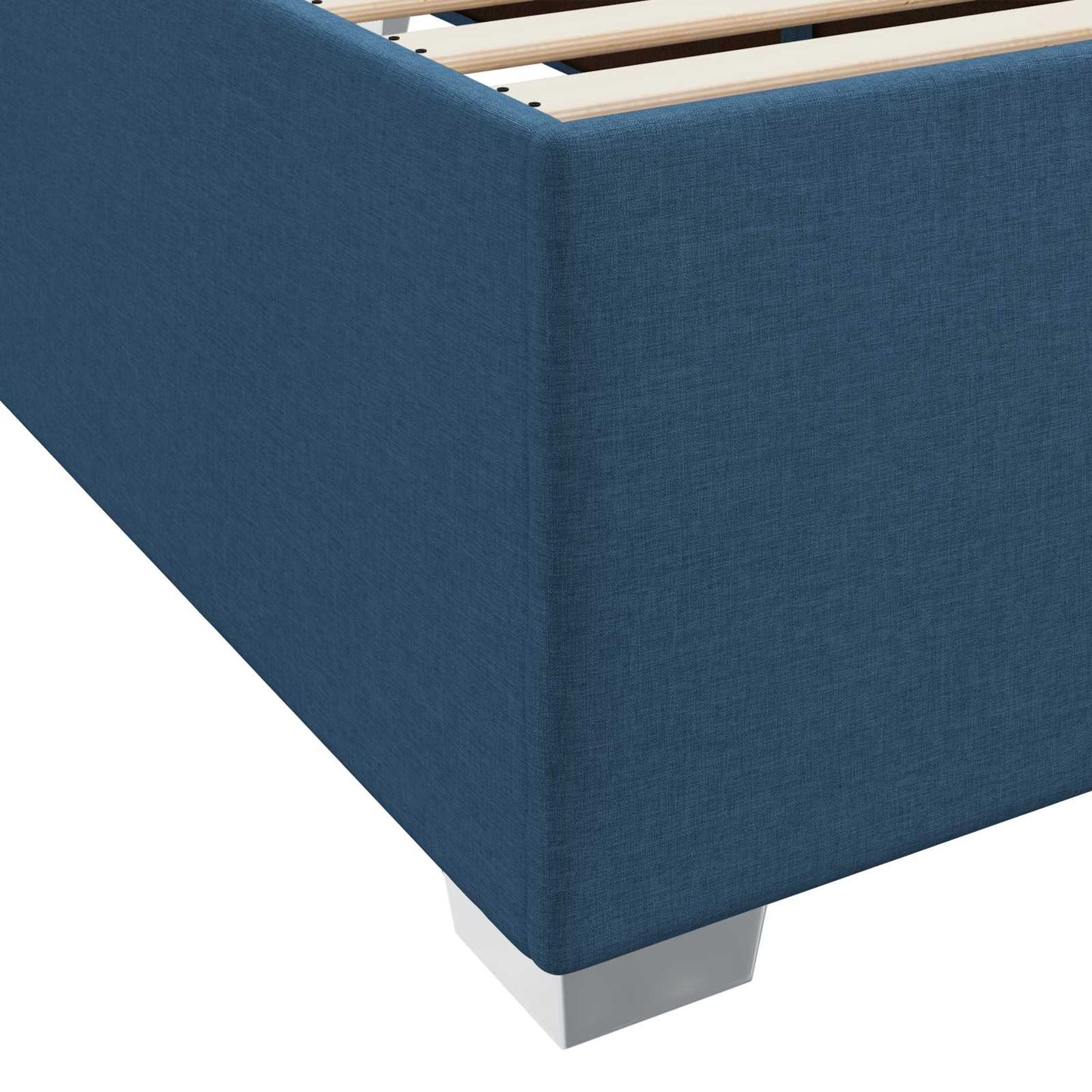 vidaXL Σκελετός Κρεβατιού με στρώμα Μπλε 180 x 200 cm ύφασμα