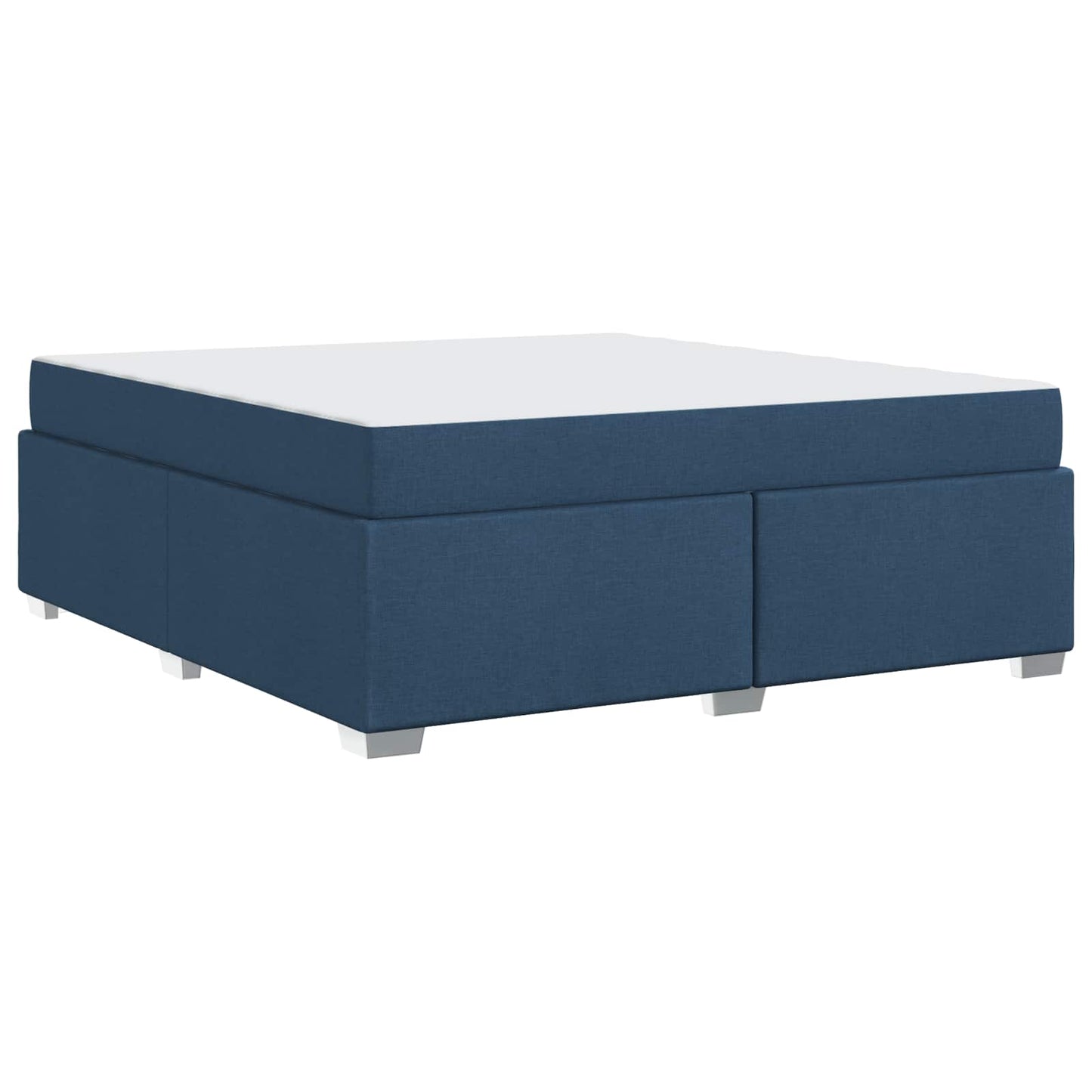 vidaXL Σκελετός Κρεβατιού με στρώμα Μπλε 180 x 200 cm ύφασμα
