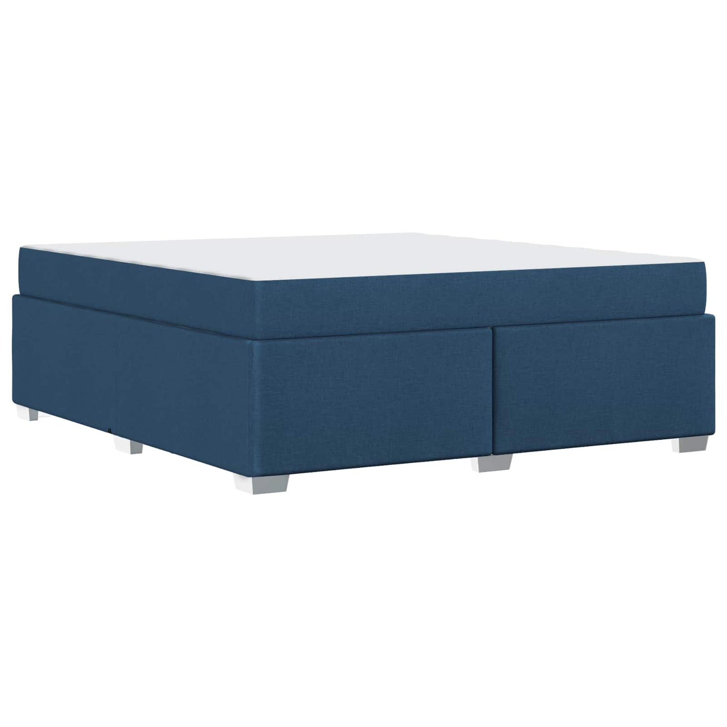 vidaXL Σκελετός Κρεβατιού με στρώμα Μπλε 180 x 200 cm ύφασμα