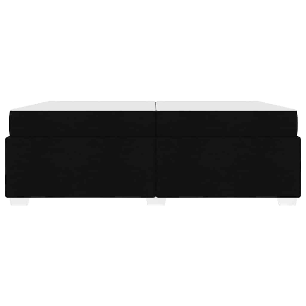 vidaXL Σκελετός Κρεβατιού με στρώμα Μαύρο 200 x 200 cm ύφασμα