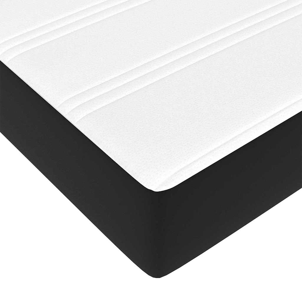 vidaXL Σκελετός Κρεβατιού Μαύρο 80 x 200 cm Τεχνητό δέρμα