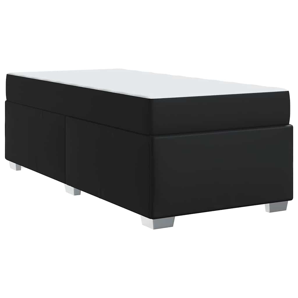 vidaXL Σκελετός Κρεβατιού Μαύρο 80 x 200 cm Τεχνητό δέρμα